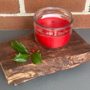 Rustic Wood Riser Tray With Live Edge